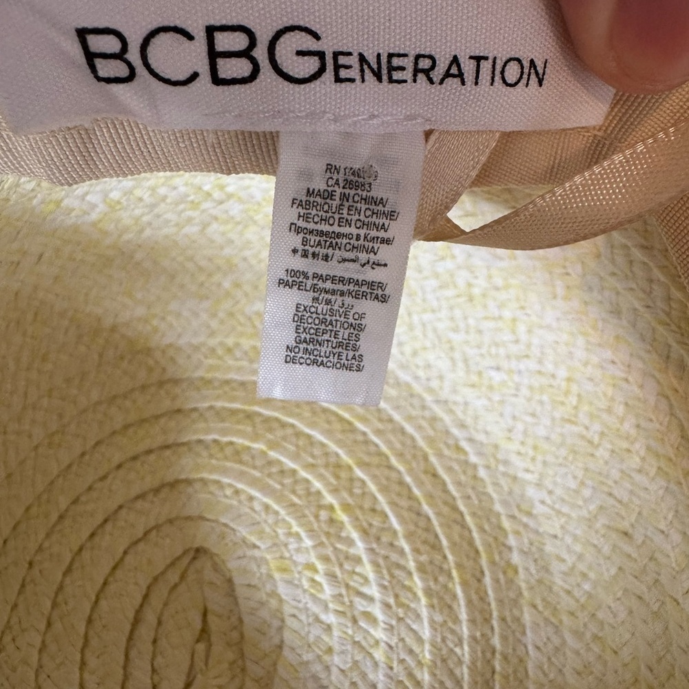 Bcbgeneration Paper Straw Multi Colored Pom Pom F… - image 7